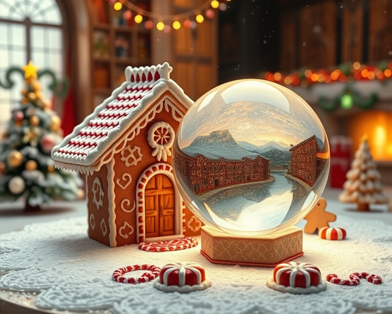 gingerbread, crystal ball